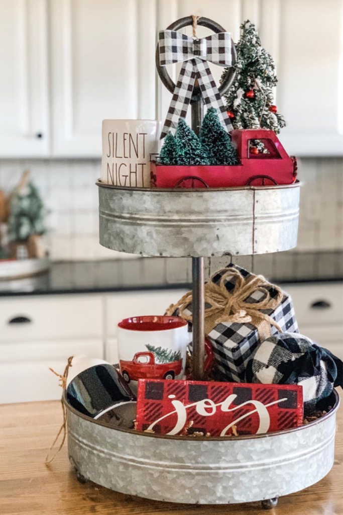 Are You In Need Of Christmas Tiered Tray Inspiration? - Dogs N Decor