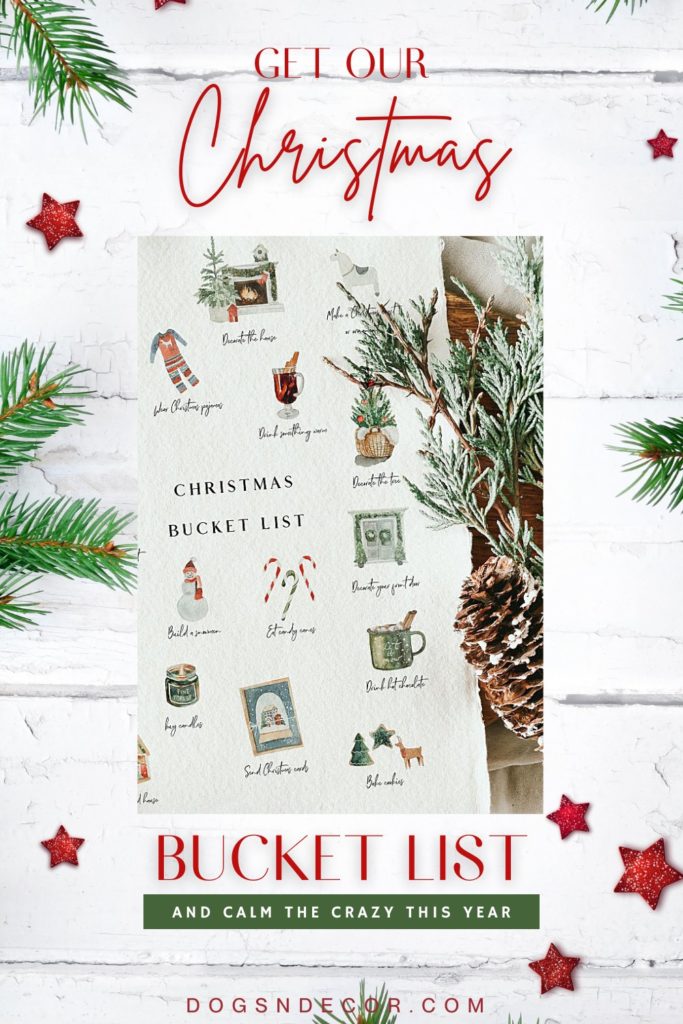 Printable Christmas bucket list to help you stay calm this Holiday Season.