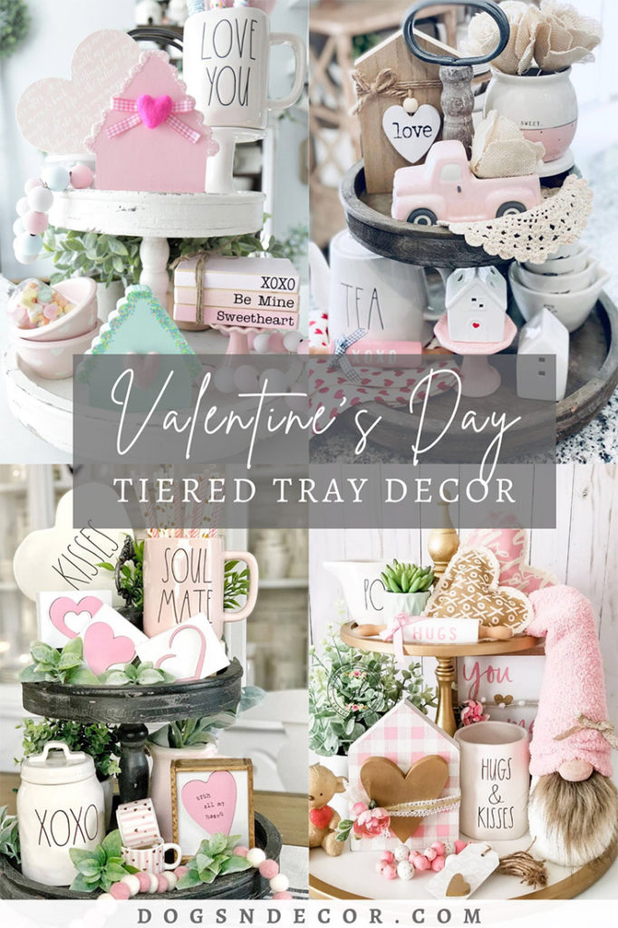 Valentine's Day Tiered Tray Decor