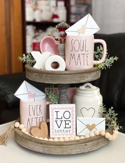 Valentine's Day Tiered Tray Inspiration